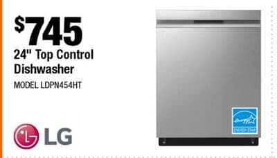 24" Top Control Dishwasher