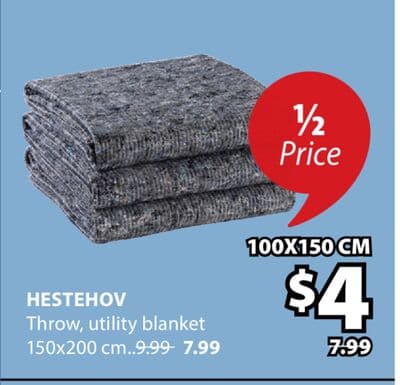 HESTEHOV Throw Utility blanket