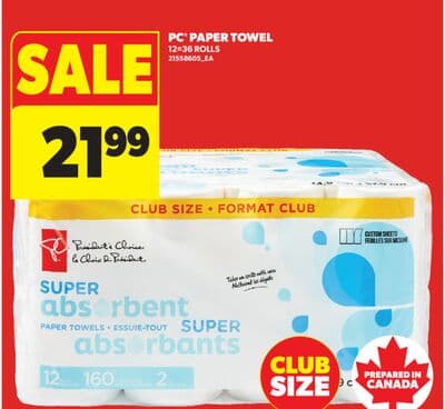 PC® PAPER TOWEL, 12 = 36 ROLLS