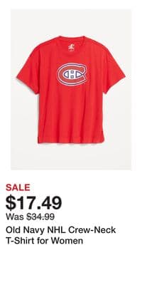 Old Navy NHL Crew-Neck T-Shirt for Women