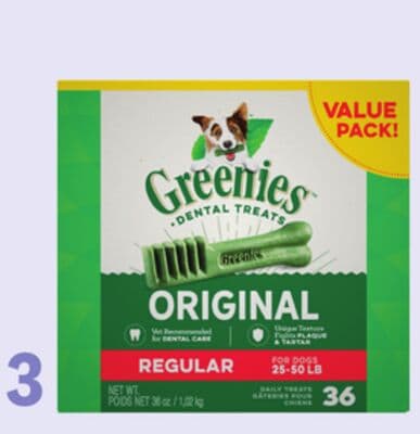 Greenies Original Regular Dental Dog Treats