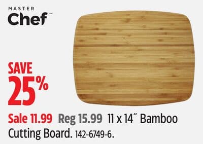 Master Chef 11 x 14˝ Bamboo Cutting Board