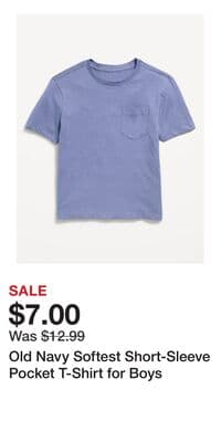 Old Navy Softest Short-Sleeve Pocket T-Shirt for Boys