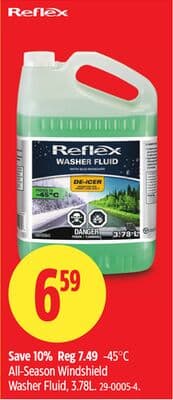 Reflex -45° C All-Season Windshield Washer Fluid
