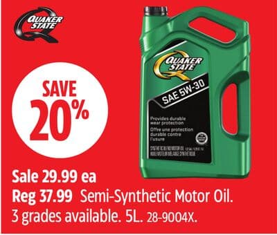 Quaker State Semi-Synthetic Motor Oil