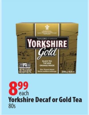 Yorkshire Decaf or Gold Tea
