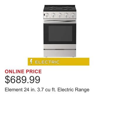Element 24 in. 3.7 cu ft. Electric Range