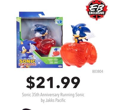 Sonic 35th Anniversary Running Sonic by Jakks Pacific
