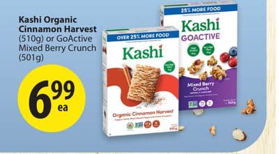 Kashi Organic Cinnamon Harvest