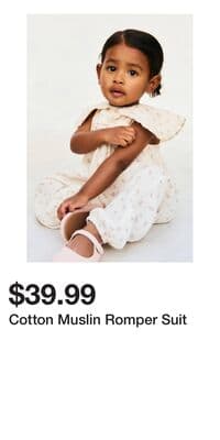 Cotton Muslin Romper Suit
