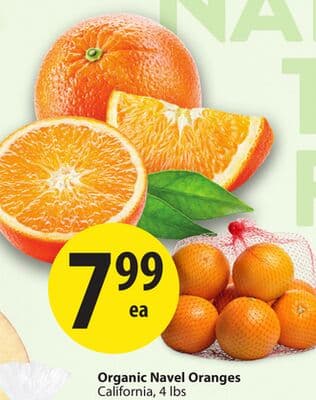 Organic Navel Oranges