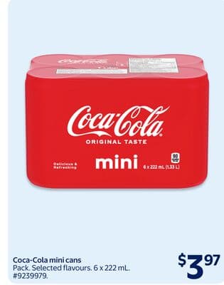 Coca-Cola Pop mini cans