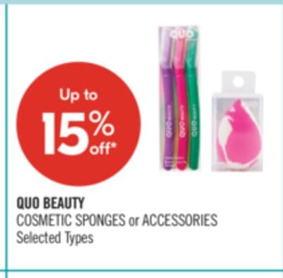 QUO BEAUTY COSMETIC SPONGES or ACCESSORIES