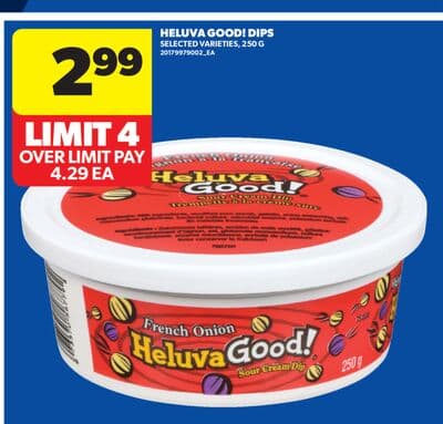 HELUVA GOOD! DIPS, 250 G