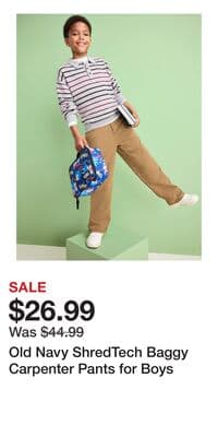 Old Navy ShredTech Baggy Carpenter Pants for Boys
