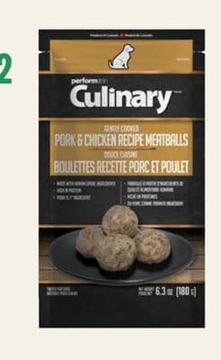 Performatrin Culinary Gently Cooked Meatballs Pork & Chicken Dog Treats