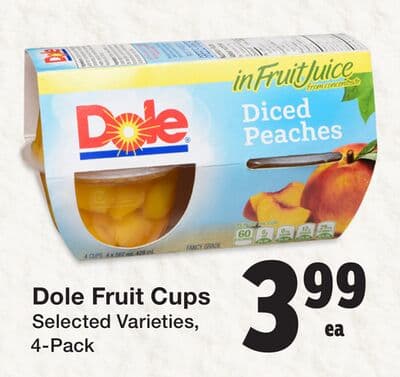 Dole Fruit Cups