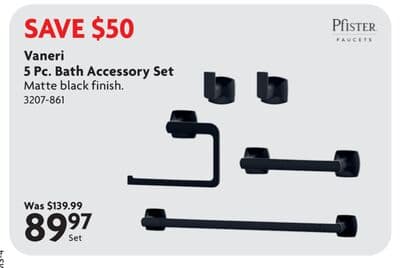 Vaneri 5 Pc. Bath Accessory Set