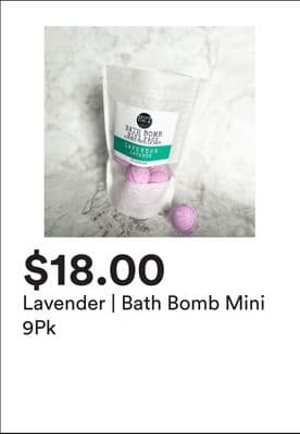 Lavender | Bath Bomb Mini 9Pk
