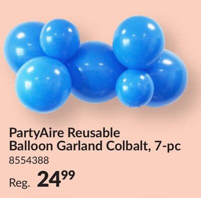 PartyAire Reusable Balloon Garland Colbalt 7 - pc