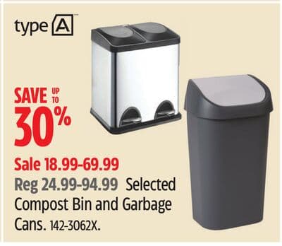 type A Selected Compost Bin and Garbage Cans