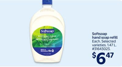 Softsoap hand soap refill