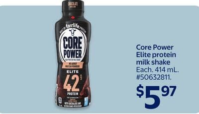 Core Power Elite protein milk shake