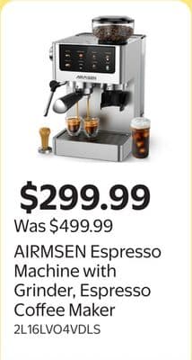 AIRMSEN Espresso Machine with Grinder, Espresso Coffee Maker