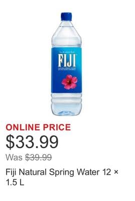 Fiji Natural Spring Water 12 × 1.5 L