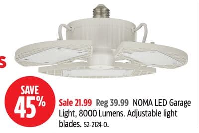 NOMA LED Garage Light, 8000 Lumens