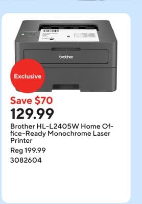 Brother HL-L2405W Home Office-Ready Monochrome Laser Printer