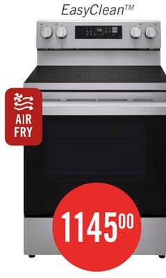 LG 6.3 Cu. Ft. Smart Electric Range with Air Fry - Stainless Steel - LREN6323YE
