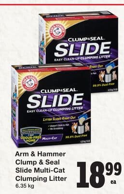 Arm & Hammer Clump & Seal Slide Multi-Cat Clumping Litter
