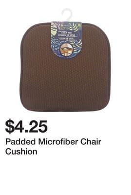 Padded Microfiber Chair Cushion