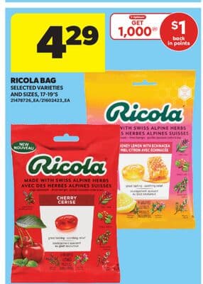 RICOLA BAG, 17-19'S