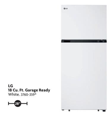 18 Cu. Ft. Garage Ready