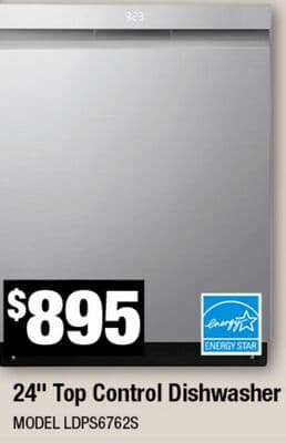 24" Top Control Dishwasher