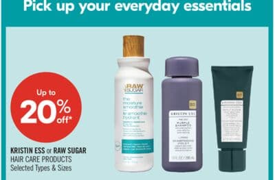 KRISTIN or RAW SUGAR HAIR CARE PRODUCTS