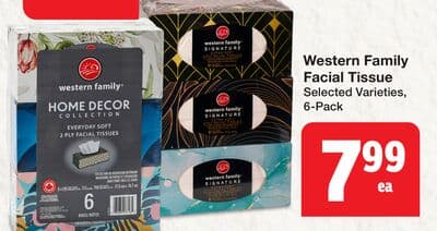 Western Family Facial Tissue