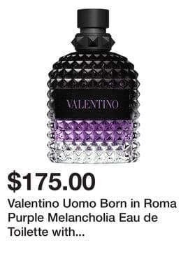 Valentino Uomo Born in Roma Purple Melancholia Eau de Toilette with Lavender