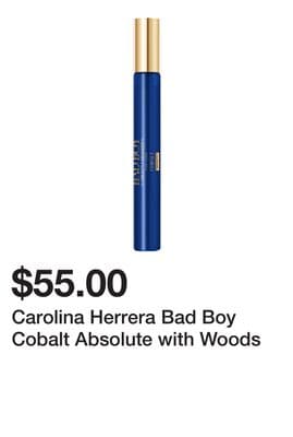 Carolina Herrera Bad Boy Cobalt Absolute with Woods
