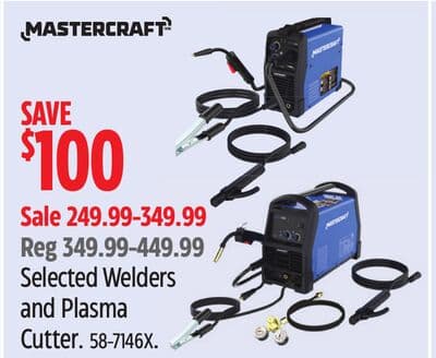 MASTERCRAFT Selected Welders and Plasma Cutter
