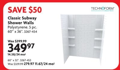 Classic Subway Shower Walls