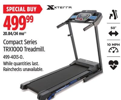 Xterra Compact Series TRX1000 Treadmill.