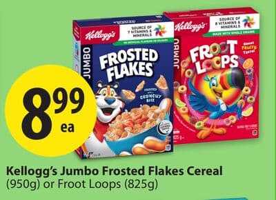 Kellogg's Jumbo Frosted Flakes Cereal