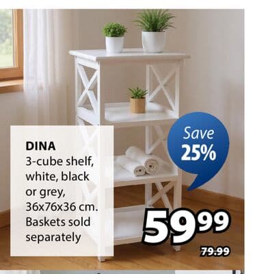 DINA 3-cube shelf