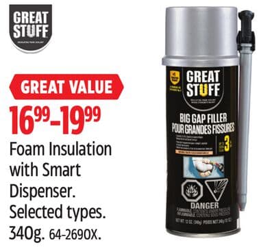 Great Stuff Foam Insulation with Smart Dispenser