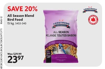 All Season Blend Bird Food
