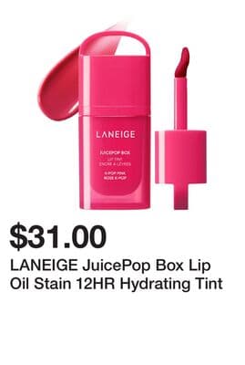 LANEIGE JuicePop Box Lip Oil Stain 12HR Hydrating Tint