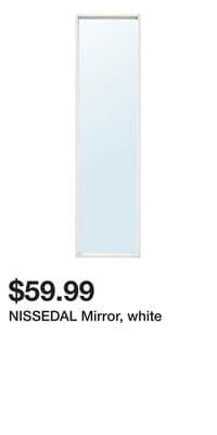 NISSEDAL Mirror, white
